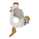 PLUCHE KNUFFEL, H25 cm, Activiteiten- knuffel kip, Little Farm, kip, textiel, +activities, vanaf 0 maand, 2023