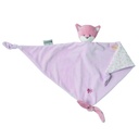 KNUFFELDOEK / DOUDOU, Maxi doudou Alice the fox, Alice & Pomme, roze, vos, uni/aop bloemen, textiel, 0M+