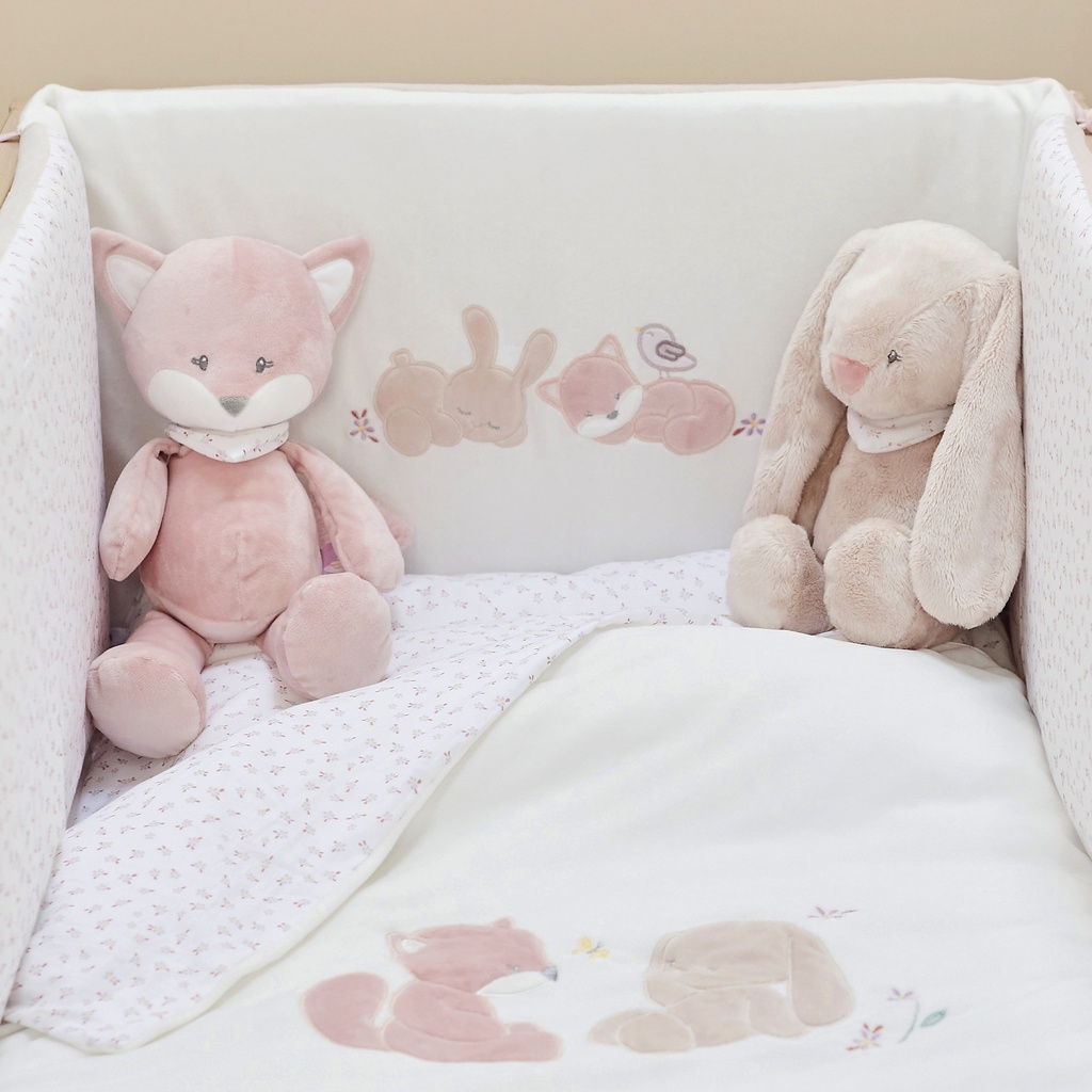 PLUCHE KNUFFEL, 32cm, Cuddly Pomme the bunny, Alice & Pomme, ecru, konijn, textiel, vanaf 0 maand