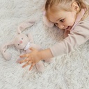 PLUCHE KNUFFEL, H20 cm, Mini cuddle rattle Pomme the bunny, Alice & Pomme, ecru, konijn, textiel, +muziek, 0M+