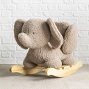 SCHOMMELPAARD, Rocker Teddy Elephant, olifant, taupe, bruin, uni, hout/ textiel, vanaf 10 maanden, 2024