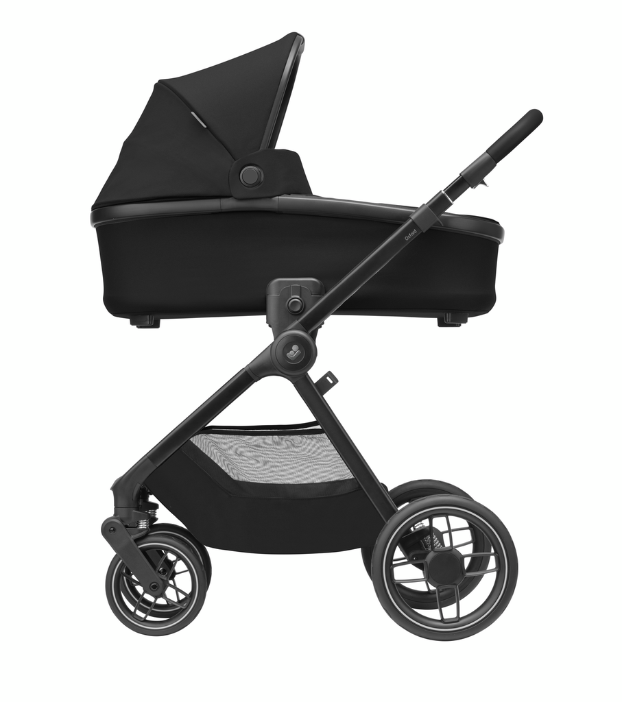 WANDELWAGEN, Oxford, essential black, frame dark grey/alu, omkeerb zitting, duwbeugel imitatieleder/black, 2024