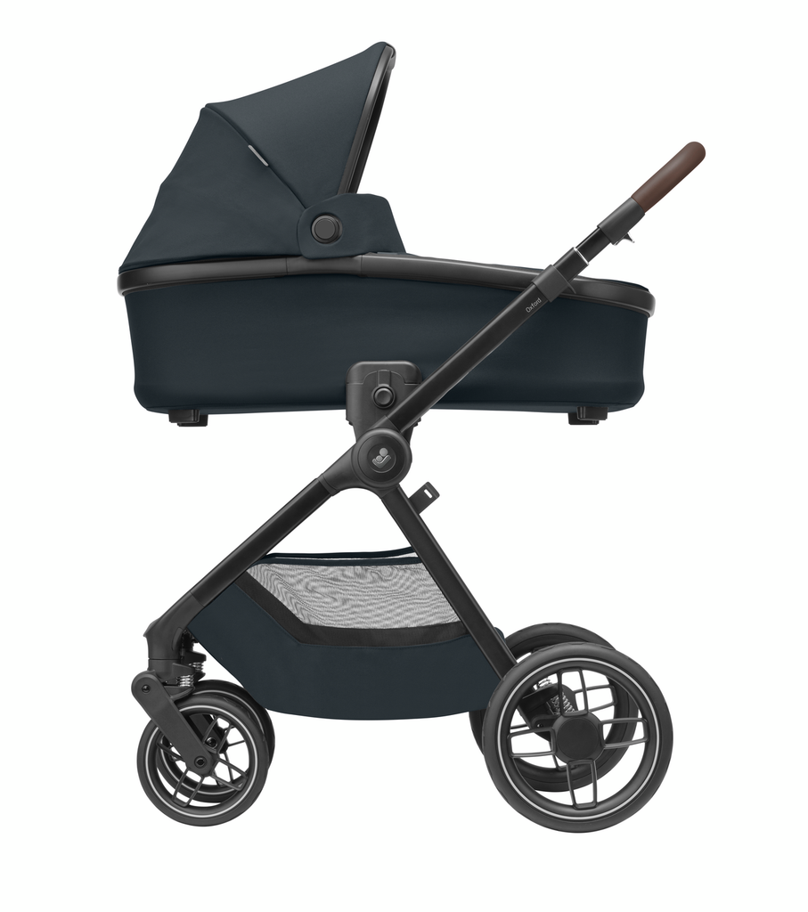 WANDELWAGEN, Oxford, essential graphite, frame dark grey/alu, omkeerb zitting, duwbeugel imitatieleder/bruin, 2024 