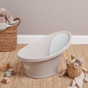 BAD/BADEMMER, Shnuggle Bath, taupe, 2L, kunststof, antislipmat, rugsteun, 36x61x39cm, MET BADSTOP