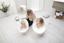 BAD/BADEMMER, Shnuggle Bath Toddler, white/light grey, wit/grijs, uni, kunststof, +antislipmat, +rugsteun