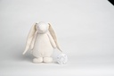 SLAAPKNUFFEL, Moonie, konijn, cream, ecru, uni, textiel, +muziek, vanaf 0 maand, The Humming Friend Rabbit