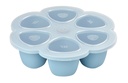 BEWAARPOTJE, Multi Portions, blue, blauw, siliconen/kunststof, 1x 900 ml, 6 vakjes van 150ml