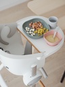 EETSET, eucalyptus, wit/roze/groen, uni, silicone, 4 delig: plat bord, kom, lepel, drinkbeker, 2020