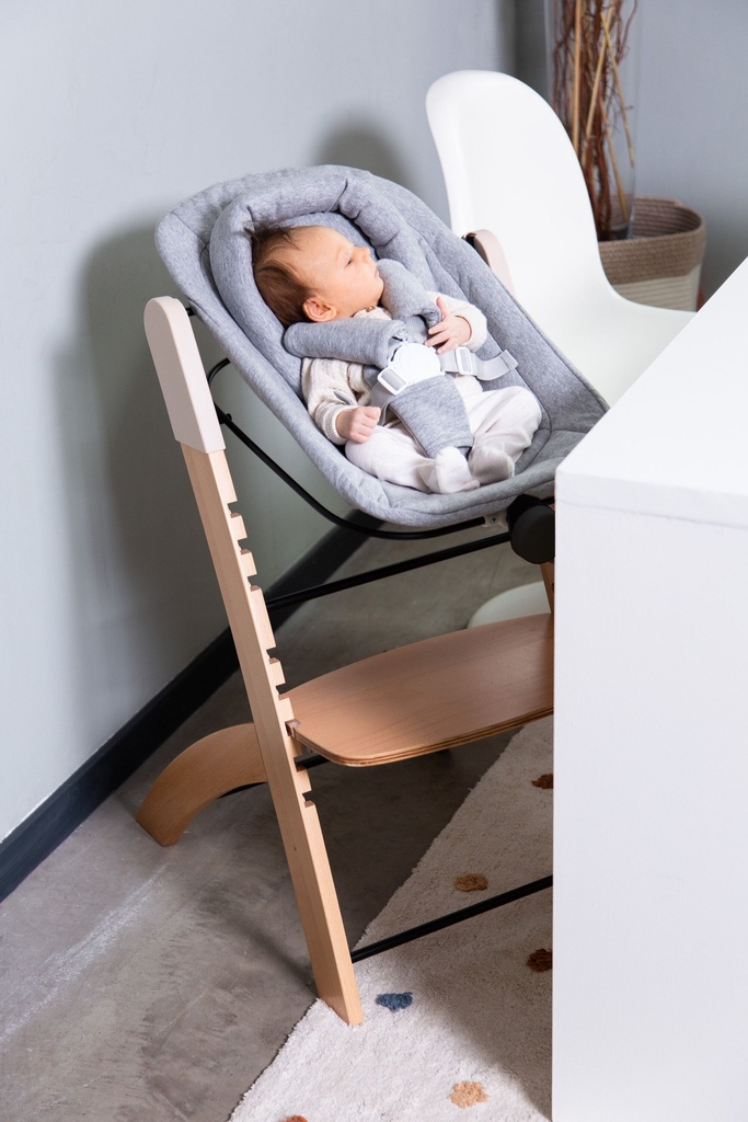 EETSTOEL RELAX, Newborn Seat, black, vr Evosit/Lambda 3, zwart, bekl jersey, max 9 kg, met verkleinkussen