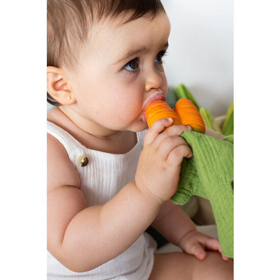 Oli&Carol | Bijtspeelgoed Cathy the Carrot Mini Doudou-Teether