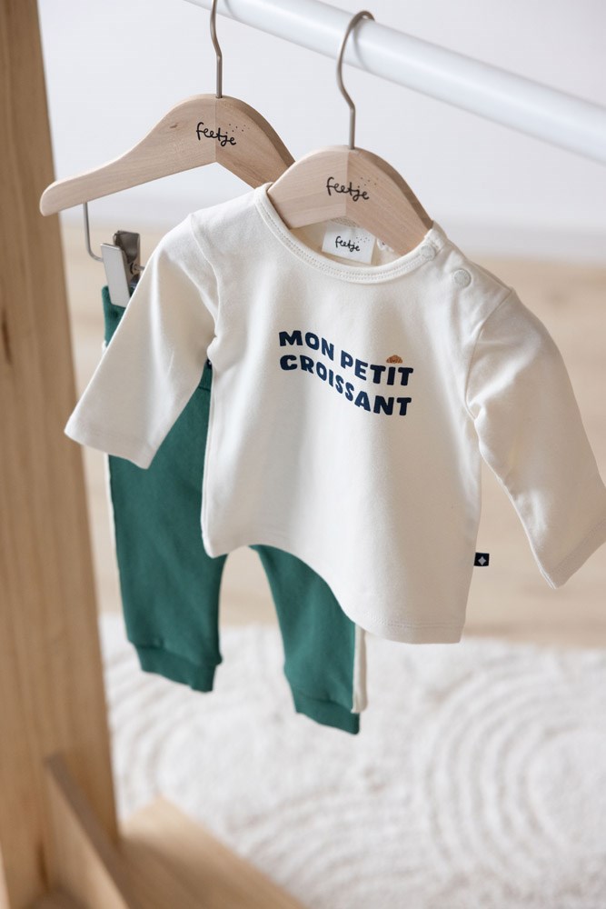 Feetje | T-shirt - Club Croissant Offwhite Maat 62