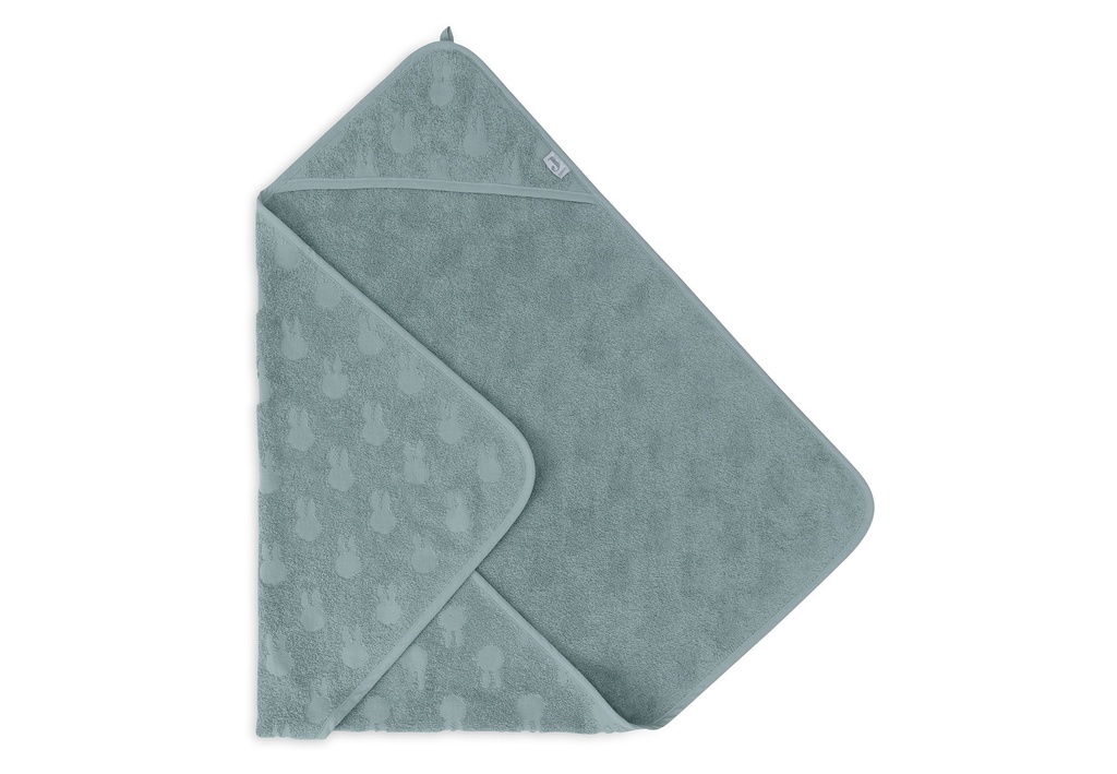 Jollein | Badcape Badstof Miffy Jacquard Sea Green 75x75cm