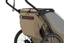 FIETSKAR, Thule, Chariot Cross 1 G3 - khaki, vr 1 kind, gesch vr babyschaal, opvouwbaar, achterlicht