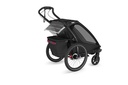 FIETSKAR, Thule, Chariot Sport 1 G3, black, zwart, vr 1 kind, gesch vr babyschaal, opvouwbaar, achterlicht, 2024 