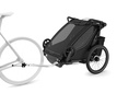 FIETSKAR, Thule, Chariot Sport 2 G3, black, zwart, vr 2 kind, gesch vr babyschaal, opvouwbaar, achterlicht, 2024