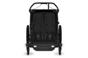 FIETSKAR, Thule, Chariot Sport 2 G3, black, zwart, vr 2 kind, gesch vr babyschaal, opvouwbaar, achterlicht, 2024