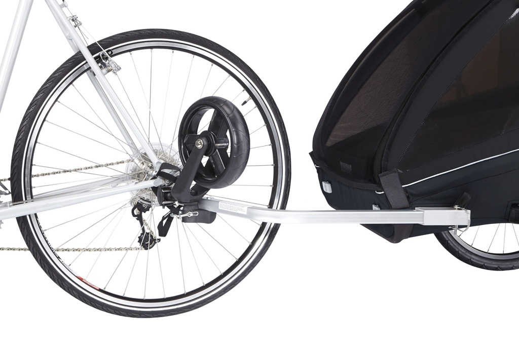 FIETSKAR, Thule, Coaster XT 2, black, fietsen/ wandelen, vr 2 kinderen, opvouwb, incl. fietstrailer- en wandelkit/achterlicht