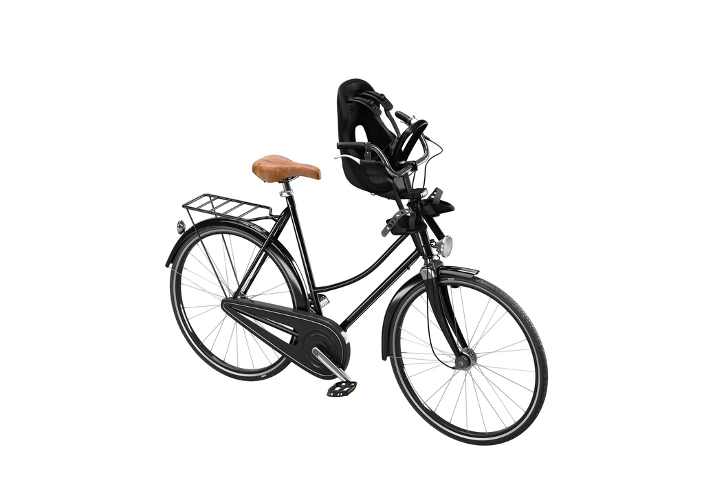 FIETSSTOEL, Yepp Nexxt 2 Mini, midnight black, kuip zwart, kussen zwart, bev op stuur, slot, 5-puntsgordel, 2023