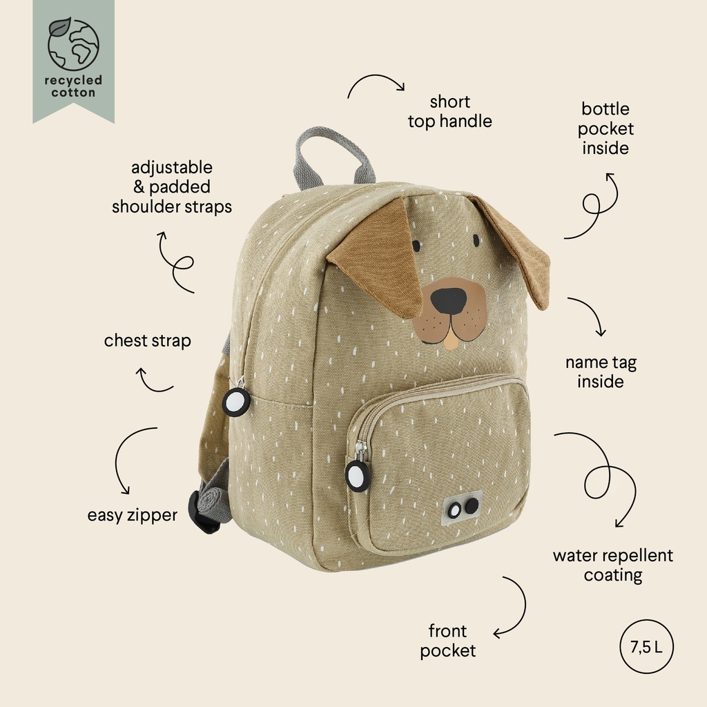 Trixie | Rugzak Mr. Dog School Backpack bruin