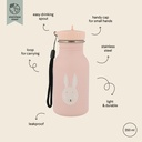 Trixie | Drinkfles Mrs. Rabbit School Water drinking bottle roze 350ml 