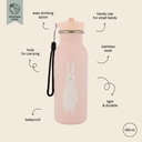 Trixie | Drinkfles Mrs. Rabbit School Water drinking bottle roze 500ml 