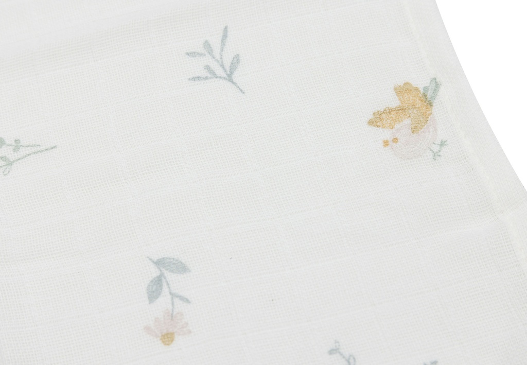 Jollein | Monddoekje muslin lovely birds 31x31 cm 3-pack