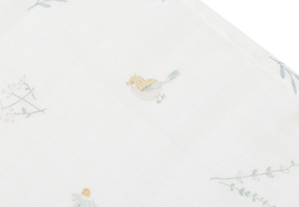 Jollein | Tetradoek muslin lovely birds 3-pack 70x70 cm