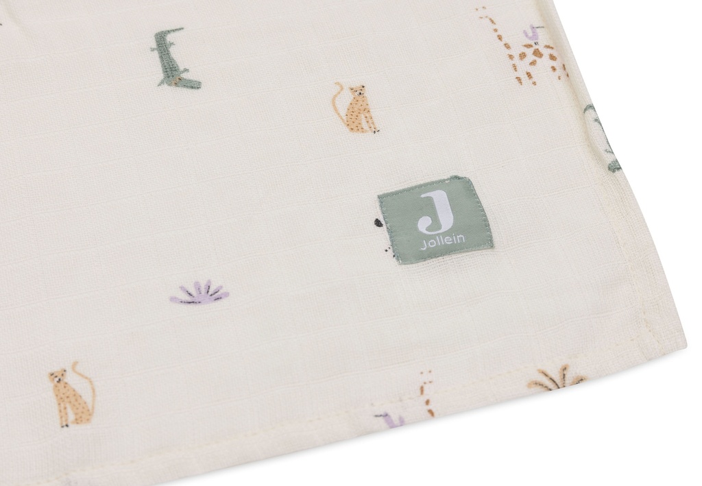 Jollein | Tetra doek muslin jungle jambo 2-pack 115x115 cm