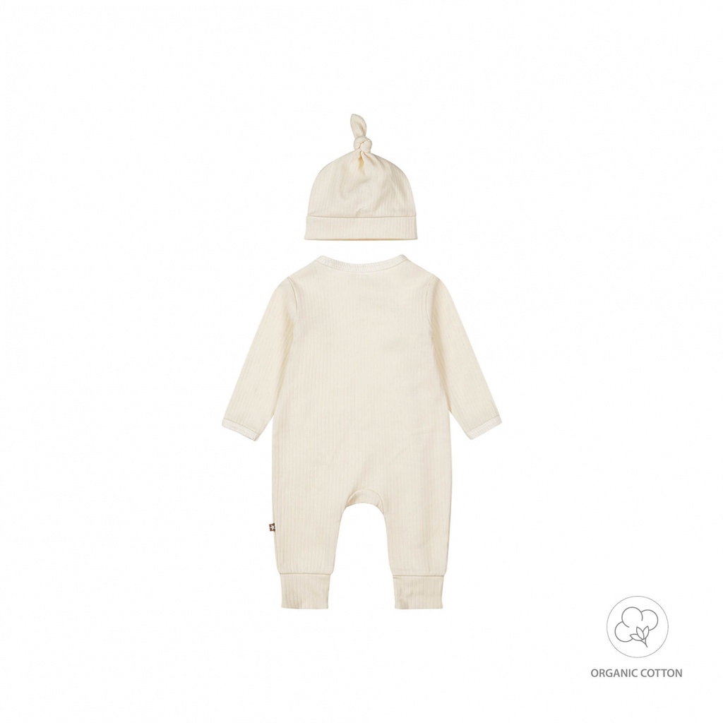 1 pce babysuit + hat organic cotton