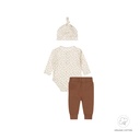 2 pce babysuit + hat organic cotton