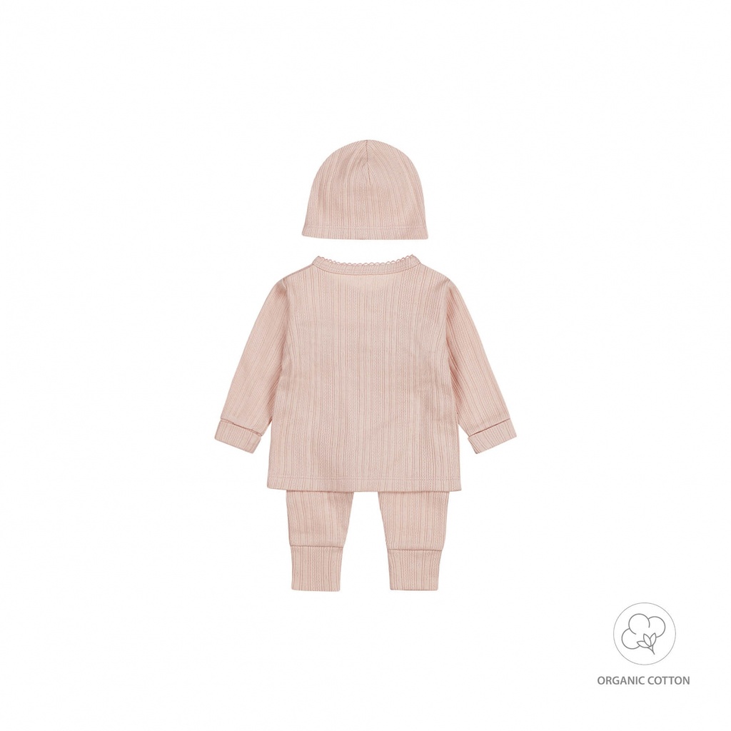 2 pce babysuit + hat organic cotton