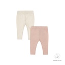 Baby 2-pack leggings organic cotton