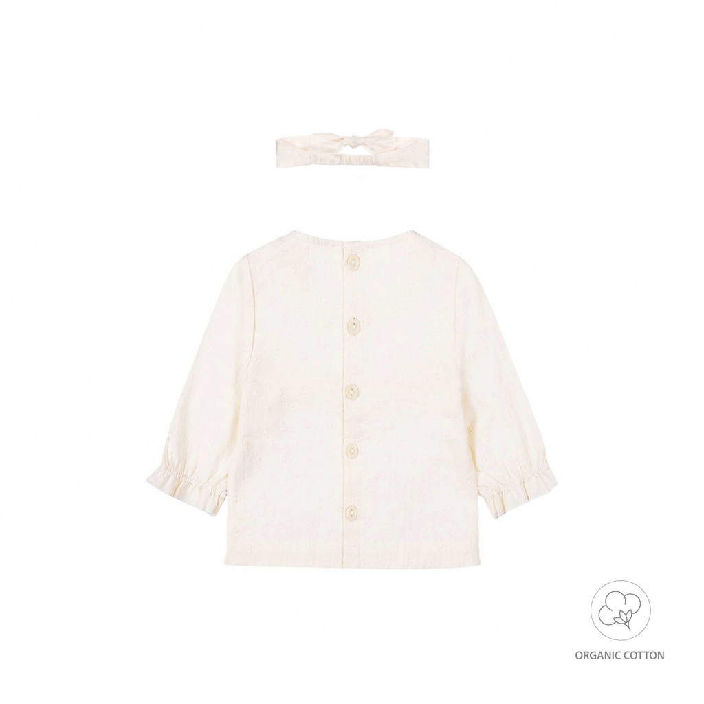 Dirkje | Blouse Met Haarband Off White