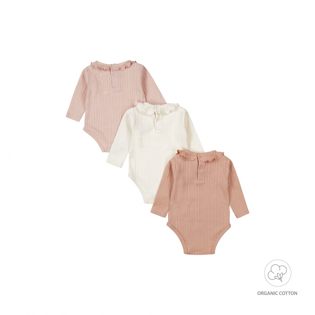 Baby body 3-pack ls organic cotton