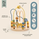 EDUCATIEF SPEELGOED, animal beads maze, hout, af 12 M, Playtime