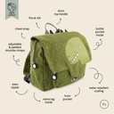 Trixie | Boekentas Satchel Mr. Dino School Groen 
29x25x10cm