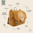 Trixie | Boekentas Satchel Mr. Tiger School bruin 