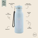 Trixie | Drinkfles Water Drinking Bottle Mr. Alpaca School Blauw 500ml 20x6.5x0cm 