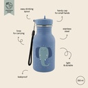 Trixie | Drinkfles Water Drinking Bottle Mrs. Elephant School Blauw 350ml 