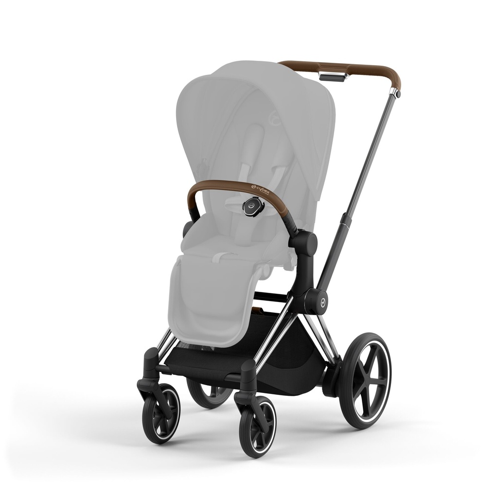 Cybex | Frame e-Priam met accu + lader zilver chrome/brown