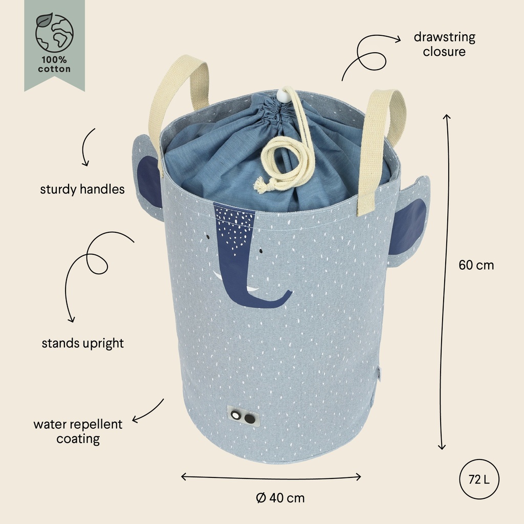 Trixie | Mand Toy Bag Large Mrs. Elephant Playtime blauw 
0x0x60cm