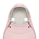 VOETENZAK, peach pink - light pink, uni, fleece, klassiek model, vr Priam 4.0/e-Priam, 2023