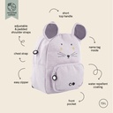 Trixie | Rugzak Backpack Mrs. Mouse School grijs 7.5l