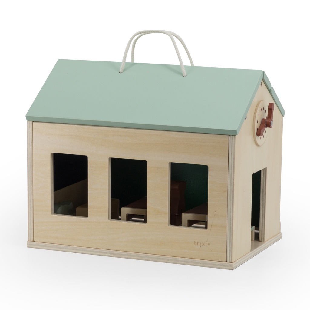 Trixie | Poppenhuis Playtime School with accessoiries