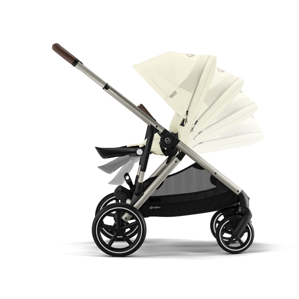 WANDELWAGEN, Gazelle S 2.0, seashell beige-light beige, fr. taupe/alu, duwbeugel imitatieleder /dark brown, Gold, 2024