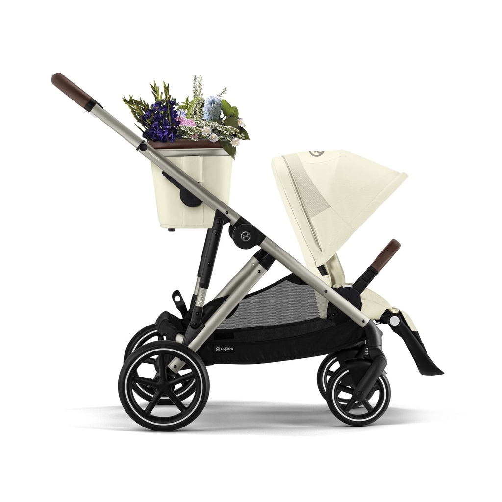 WANDELWAGEN, Gazelle S 2.0, seashell beige-light beige, fr. taupe/alu, duwbeugel imitatieleder /dark brown, Gold, 2024