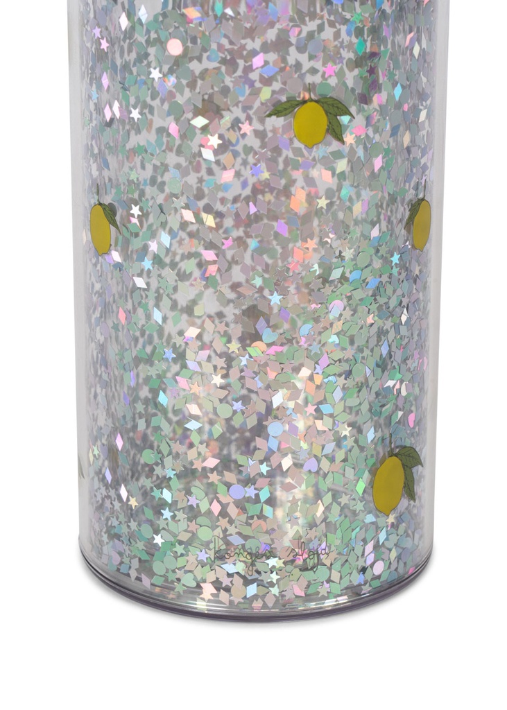 Konges Slojd | Drinkbeker Glitter Bottle Lemon