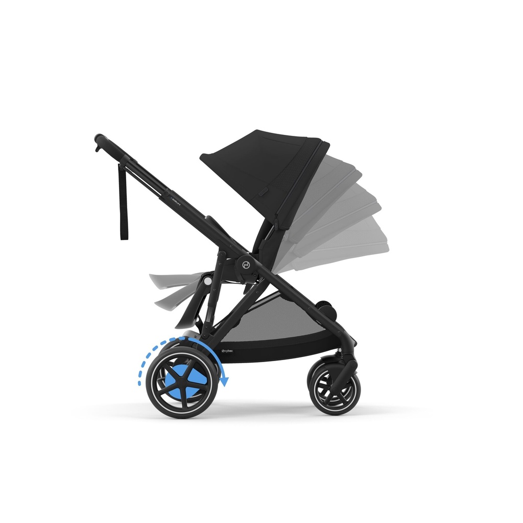 Cybex | Wandelwagen e-Gazelle moon black frame black alu