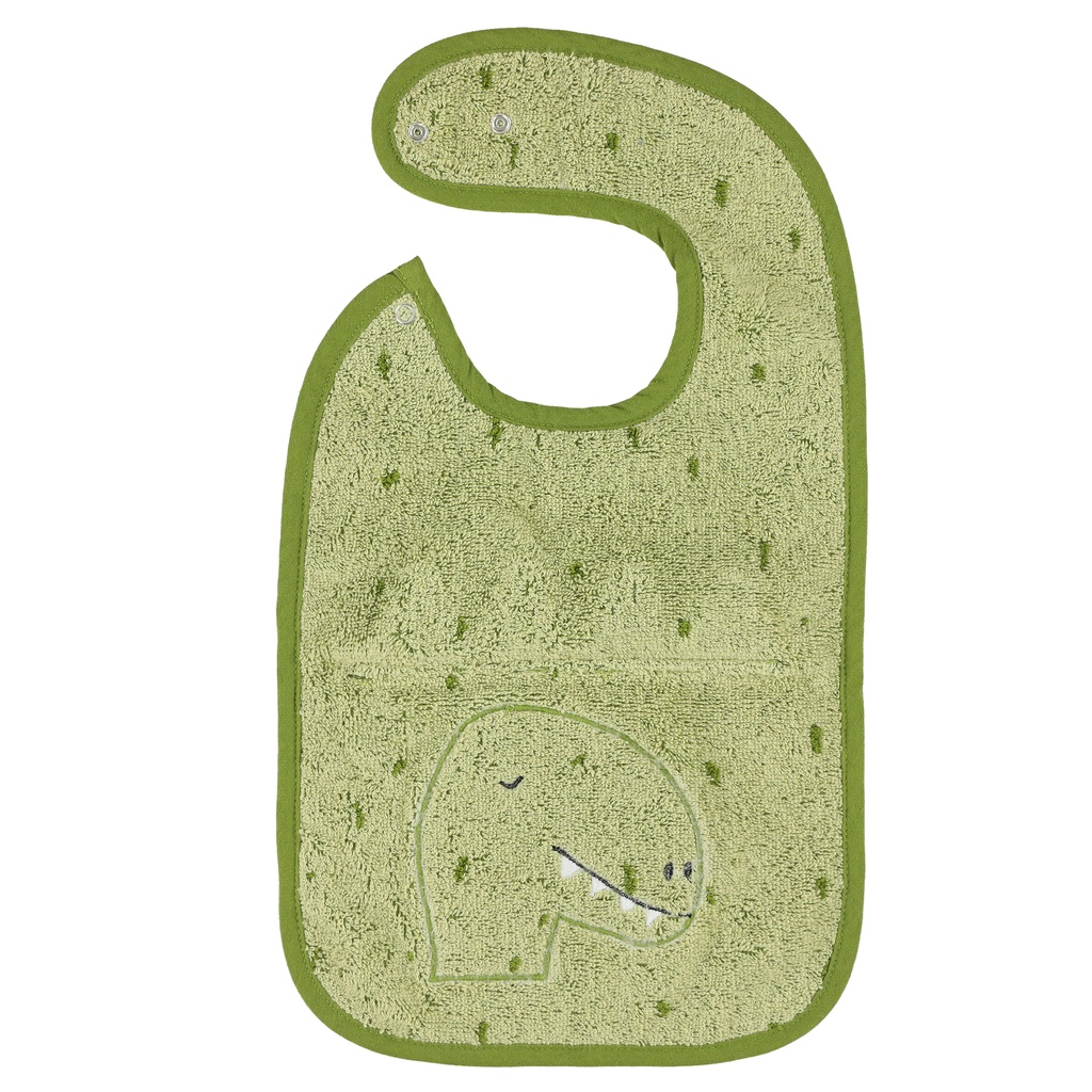 Trixie | Slabbetje Bib Mr. Dino Mealtime Groen 44x26x0cm