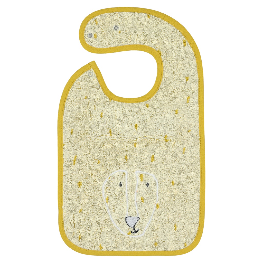 Trixie | Slabbetje Bib Mr. Lion Mealtime Geel 44x26x0cm